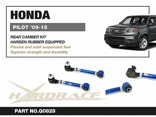 Задние верхние развальные рычаги HardRace для HONDA PILOT 2nd YF3/4 2009-2015 (на сайлентблоках), HRQ0828