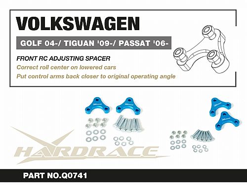 Распорка коррекции передней геометрии HardRace для SKODA YETI MK1 5L  2009-2018, HRQ0741