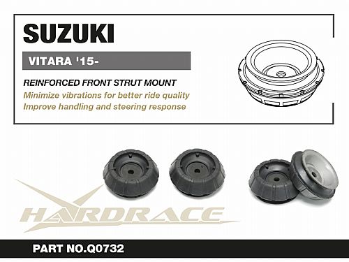 Усиленная опора переднего амортизатора HardRace для SUZUKI SWIFT 3rd ZCx2 2011-2017, HRQ0732