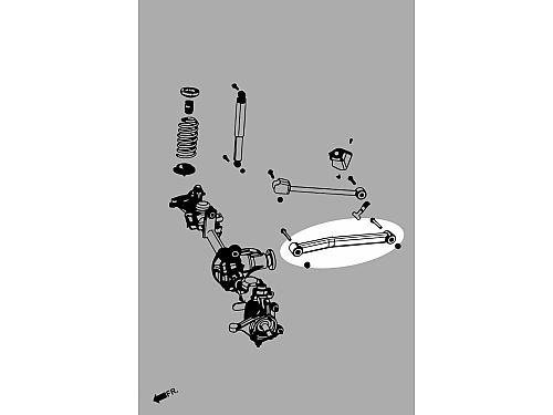 Передние нижние рычаги HardRace для JEEP WRANGLER JKU 2006-2018 (на сайлентблоках), HRQ0642