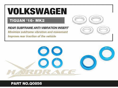 Антивибрационные вставки заднего подрамника HardRace для VOLKSWAGEN GOLF R MK8 2021-, HRQ0856
