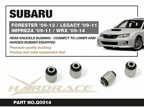 Сайлентблок заднего кулака HardRace для SUBARU IMPREZA 3rd GE-GR WRX 2007-2013, HRQ0914 Сайлентблок заднего кулака HardRace для SUBARU IMPREZA 3rd GE-GR WRX 2007-2013, HRQ0914