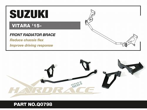 Передняя нижняя распорка радиатора HardRace для SUZUKI VITARA 2 поколение 2016-, HRQ0798