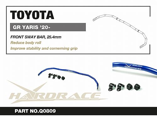 Передний стабилизатор HardRace для TOYOTA VITZ XP130 2020-, HRQ0809 Передний стабилизатор HardRace для TOYOTA VITZ XP130 2020-, HRQ0809