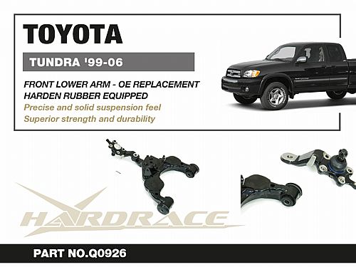 Передние нижние рычаги HardRace для TOYOTA SEQUOIA 1 поколение 2000-2007 (на сайлентблоках), HRQ0926