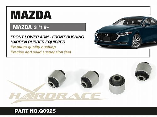 Сайлентблок передних нижних рычагов HardRace для MAZDA 3 4th BP 2019-, HRQ0925 Сайлентблок передних нижних рычагов HardRace для MAZDA 3 4th BP 2019-, HRQ0925