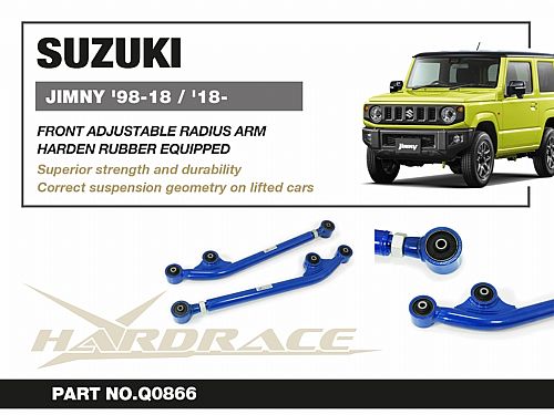 Передний продольный рычаг HardRace для SUZUKI JIMNY 3rd 1998-2018 (на сайлентблоках), HRQ0866 Передний продольный рычаг HardRace для SUZUKI JIMNY 3rd 1998-2018 (на сайлентблоках), HRQ0866