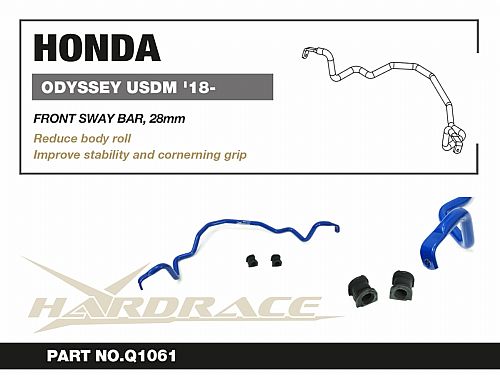 Передний стабилизатор HardRace для HONDA ODYSSEY 5th RL6 2018-, HRQ1061 Передний стабилизатор HardRace для HONDA ODYSSEY 5th RL6 2018-, HRQ1061