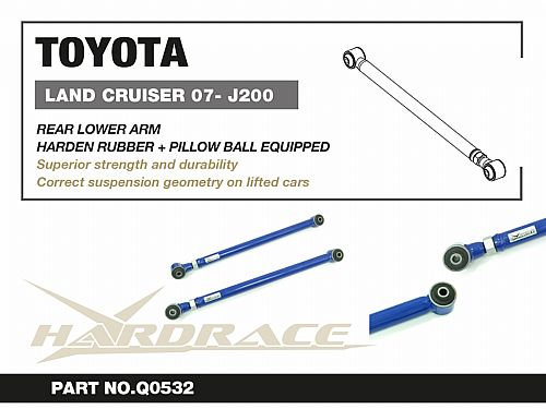 Рычаги задние нижние HardRace для LEXUS LX 3rd J200 2007-2021 (на сайлентблоках), HRQ0532 Рычаги задние нижние HardRace для LEXUS LX 3rd J200 2007-2021 (на сайлентблоках), HRQ0532
