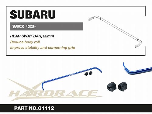 Задний cтабилизатор HardRace для SUBARU WRX 2 поколение 2022-, HRQ1112 Задний cтабилизатор HardRace для SUBARU WRX 2 поколение 2022-, HRQ1112 — фото 2