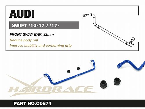 Передний стабилизатор HardRace для AUDI RS 4 B9 2016-, HRQ0874