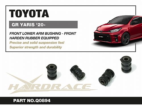 Сайлентблок передних нижних рычагов HardRace для TOYOTA YARIS Р4 (GR GXPA16/MXPA12) 2020-, HRQ0894 Сайлентблок передних нижних рычагов HardRace для TOYOTA YARIS Р4 (GR GXPA16/MXPA12) 2020-, HRQ0894