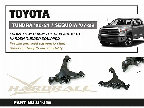 Передние нижние рычаги HardRace для TOYOTA TUNDRA 2 поколение 2007-2021 (на сайлентблоках), HRQ1015