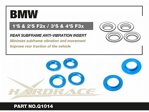 Антивибрационные вставки заднего подрамника HardRace для BMW 2 Серия F22/F23 2014-2021, HRQ1014 Антивибрационные вставки заднего подрамника HardRace для BMW 2 Серия F22/F23 2014-2021, HRQ1014