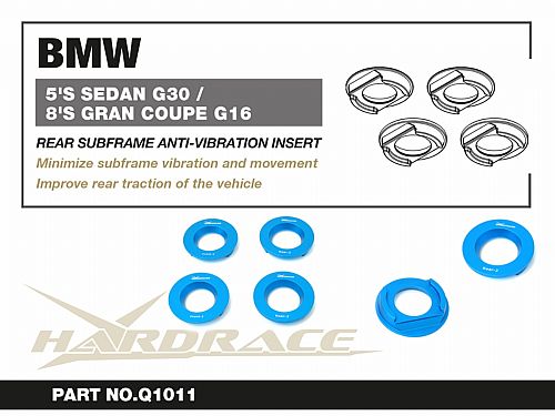 Антивибрационные вставки заднего подрамника HardRace для BMW 5 Серия G30/G31 2017-2024, HRQ1011 Антивибрационные вставки заднего подрамника HardRace для BMW 5 Серия G30/G31 2017-2024, HRQ1011