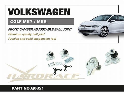 Шаровая опора с регулировкой развала HardRace для SKODA OCTAVIA MK2 1Z  2004-2012, HRQ0821
