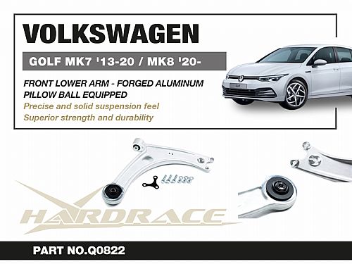 Передние нижние рычаги HardRace для SKODA OCTAVIA MK4 NX 2020- (на ШС), HRQ0822