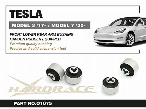 Сайлентблок переднего нижнего и заднего рычага HardRace для TESLA Model 3 1 поколение 2017-, HRQ1075 Сайлентблок переднего нижнего и заднего рычага HardRace для TESLA Model 3 1 поколение 2017-, HRQ1075