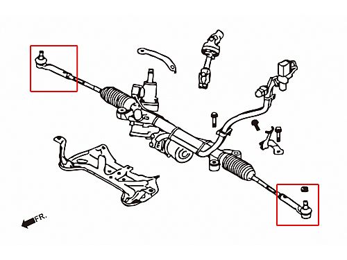 Наконечник поперечной рулевой тяги HardRace для SUBARU BRZ ZD8 2021-, HRQ1046 Наконечник поперечной рулевой тяги HardRace для SUBARU BRZ ZD8 2021-, HRQ1046