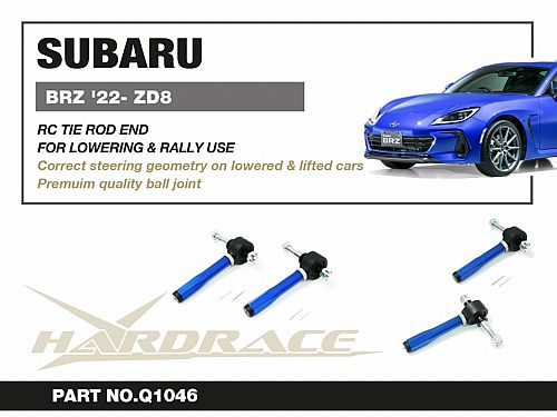 Наконечник поперечной рулевой тяги HardRace для SUBARU BRZ ZD8 2021-, HRQ1046 Наконечник поперечной рулевой тяги HardRace для SUBARU BRZ ZD8 2021-, HRQ1046