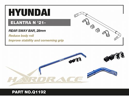 Задний cтабилизатор HardRace для HYUNDAI ELANTRA 7th 2020-, HRQ1192 Задний cтабилизатор HardRace для HYUNDAI ELANTRA 7th 2020-, HRQ1192