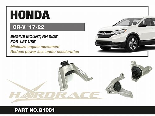 Правая опора двигателя HardRace для HONDA CR-V 5th 2017-2022, HRQ1081 Правая опора двигателя HardRace для HONDA CR-V 5th 2017-2022, HRQ1081