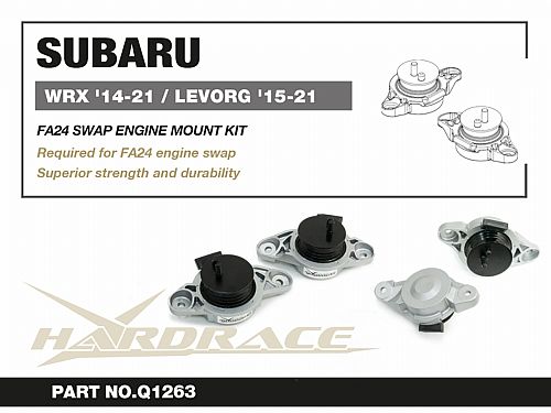 Комплект для установки двигателя FA24 HardRace для SUBARU WRX STI 1 поколение 2014-2021, HRQ1263 — фото 2