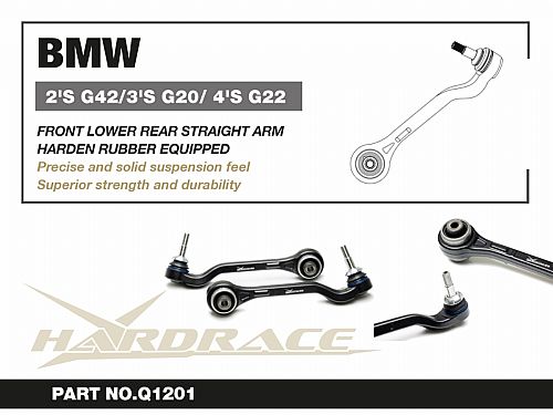 Задний нижний рычаг HardRace для BMW 2 Серии G42 2021- (на сайлентблоках), HRQ1201 Задний нижний рычаг HardRace для BMW 2 Серии G42 2021- (на сайлентблоках), HRQ1201