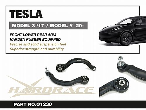 Задний нижний рычаг HardRace для TESLA Model 3 1 поколение 2017- (на сайлентблоках), HRQ1230