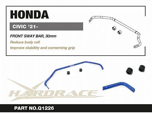 Передний стабилизатор HardRace для HONDA CIVIC 11th FE/FL 2022-, HRQ1226