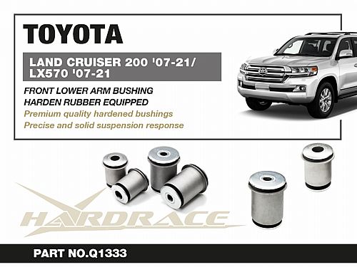Сайлентблок переднего нижнего рычага HardRace для TOYOTA LAND CRUISER J200 2007-2021, HRQ1333 Сайлентблок переднего нижнего рычага HardRace для TOYOTA LAND CRUISER J200 2007-2021, HRQ1333