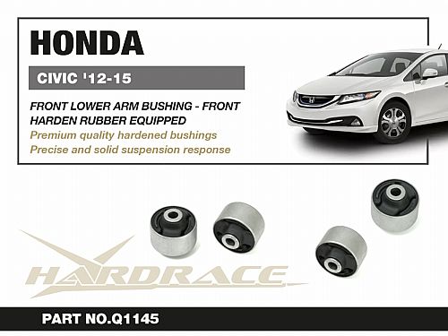 Сайлентблок передних нижних рычагов HardRace для HONDA CIVIC 9th FG 2012-2015, HRQ1145 Сайлентблок передних нижних рычагов HardRace для HONDA CIVIC 9th FG 2012-2015, HRQ1145