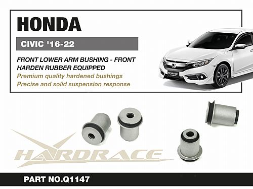 Сайлентблок передних нижних рычагов HardRace для HONDA CIVIC 11th FE/FL 2022-, HRQ1147 Сайлентблок передних нижних рычагов HardRace для HONDA CIVIC 11th FE/FL 2022-, HRQ1147