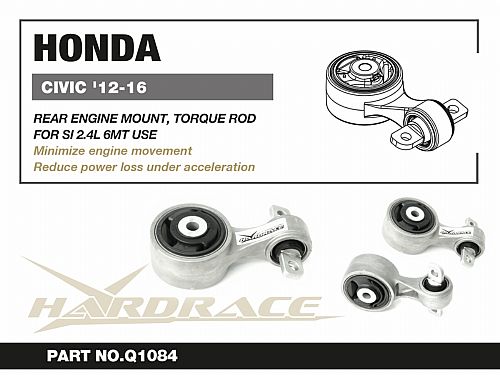 Опора двигателя задняя HardRace для HONDA CR-V 5th 2017-2022, HRQ1084
