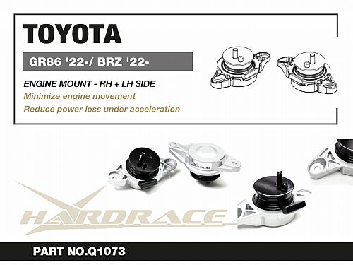 Опора двигателя правая и левая HardRace для SUBARU WRX 2 поколение 2022-, HRQ1073 Опора двигателя правая и левая HardRace для SUBARU WRX 2 поколение 2022-, HRQ1073