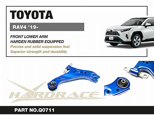 Передние нижние рычаги HardRace для LEXUS NX AZ20 2022- (на сайлентблоках), HRQ0711 Передние нижние рычаги HardRace для LEXUS NX AZ20 2022- (на сайлентблоках), HRQ0711