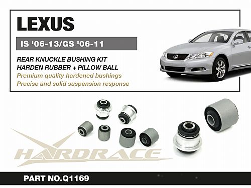 Сайлентблок заднего кулака HardRace для LEXUS IS 2nd XE20 2006-2013, HRQ1169 Сайлентблок заднего кулака HardRace для LEXUS IS 2nd XE20 2006-2013, HRQ1169