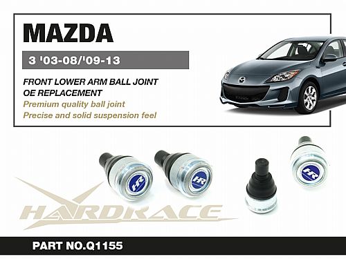 Шаровая опора нижнего переднего рычага HardRace для MAZDA 3 BL 2009-2013, HRQ1155