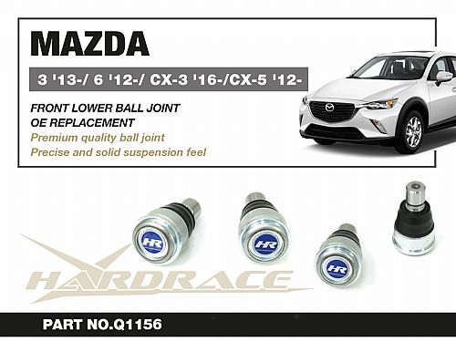 Шаровая опора нижнего переднего рычага HardRace для MAZDA CX-5 KF 2017-, HRQ1156