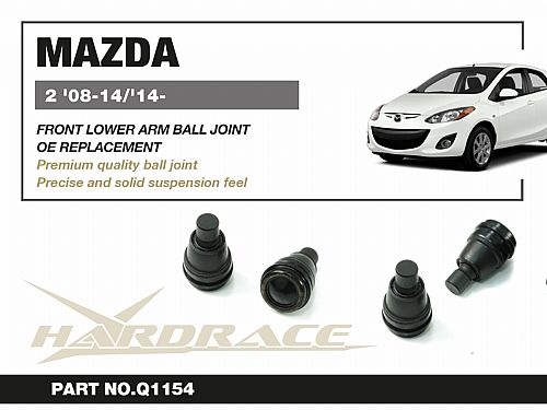 Шаровая опора нижнего переднего рычага HardRace для FORD FIESTA MK7  2008-2017, HRQ1154