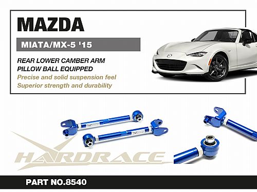 Рычаг развальный задний нижний HardRace для MAZDA MX-5 MIATA 4th ND 2015- (на ШС), HR8540
