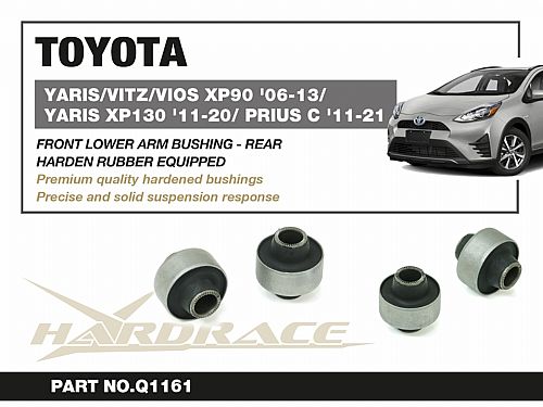 Сайлентблок заднего нижнего, переднего рычага HardRace для TOYOTA VIOS 2nd NCP93 2007-2013, HRQ1161