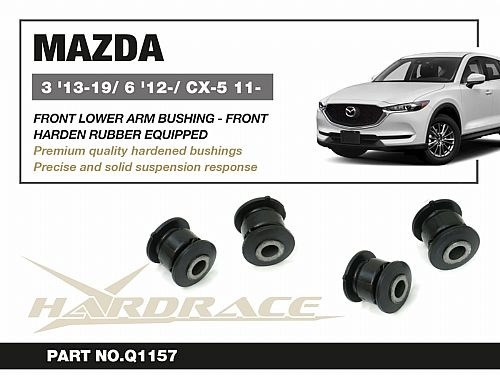 Сайлентблок передних нижних рычагов HardRace для MAZDA AXELA 3 поколение 2014-2018, HRQ1157 Сайлентблок передних нижних рычагов HardRace для MAZDA AXELA 3 поколение 2014-2018, HRQ1157