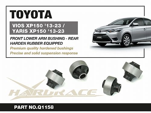 Сайлентблок заднего нижнего, переднего рычага HardRace для TOYOTA YARIS P3 2014-, HRQ1158 — фото 2