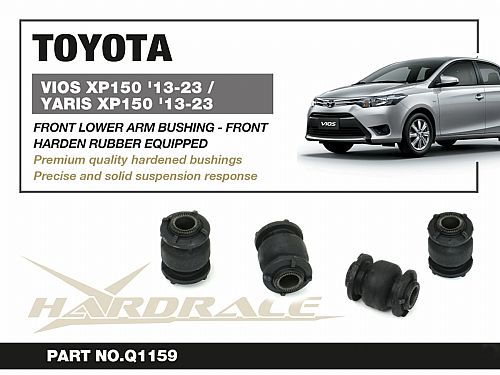 Сайлентблок передних нижних рычагов HardRace для TOYOTA YARIS P3 2014-, HRQ1159 Сайлентблок передних нижних рычагов HardRace для TOYOTA YARIS P3 2014-, HRQ1159 — фото 2