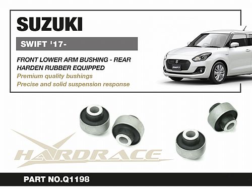 Сайлентблок заднего нижнего, переднего рычага HardRace для SUZUKI SWIFT 4th ZCx3 2017-, HRQ1198 Сайлентблок заднего нижнего, переднего рычага HardRace для SUZUKI SWIFT 4th ZCx3 2017-, HRQ1198