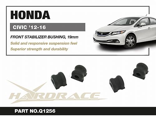 Сайлентблок переднего стабилизатора HardRace для HONDA CIVIC 9th FG 2012-2015, HRQ1256 Сайлентблок переднего стабилизатора HardRace для HONDA CIVIC 9th FG 2012-2015, HRQ1256
