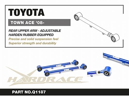 Задний верхний рычаг HardRace для TOYOTA Town Ace 5 поколение 2008- (на сайлентблоках), HRQ1187 Задний верхний рычаг HardRace для TOYOTA Town Ace 5 поколение 2008- (на сайлентблоках), HRQ1187