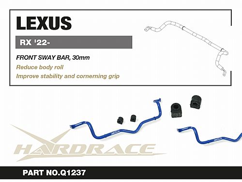 Передний стабилизатор HardRace для LEXUS RX 5th ALA10/ALH10 2022-, HRQ1237 Передний стабилизатор HardRace для LEXUS RX 5th ALA10/ALH10 2022-, HRQ1237