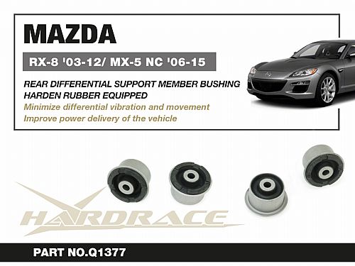 Сайлентблок заднего дифференциала HardRace для MAZDA MX-5 3rd NC MIATA 2006-2014, HRQ1377 Сайлентблок заднего дифференциала HardRace для MAZDA MX-5 3rd NC MIATA 2006-2014, HRQ1377